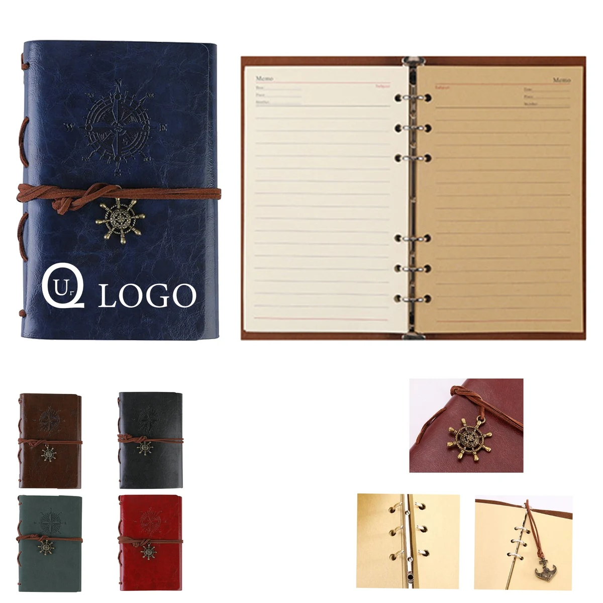 Vintage Notebook 150 High-Quality Kraft Pages 1