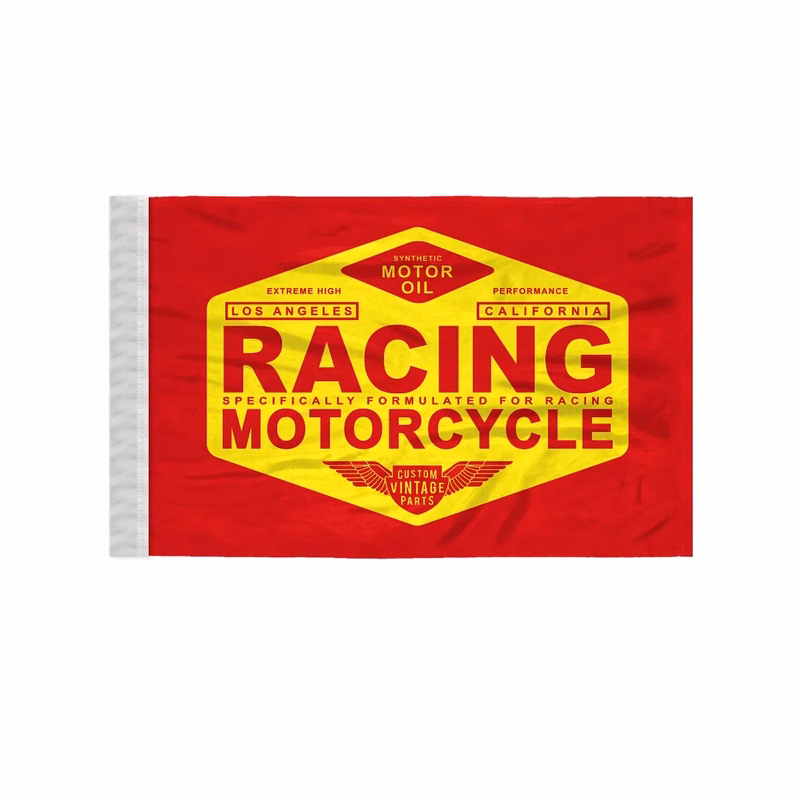 Custom Screen Sublimation Flag - 8" x 12" Silk Poly