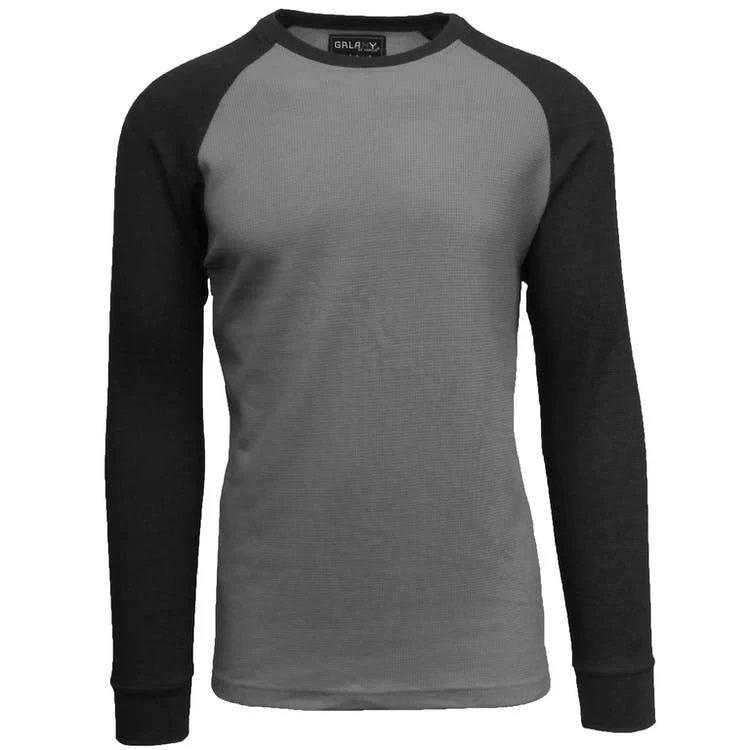 Men's Thermal Shirts - Charcoal/Black S-XL 1
