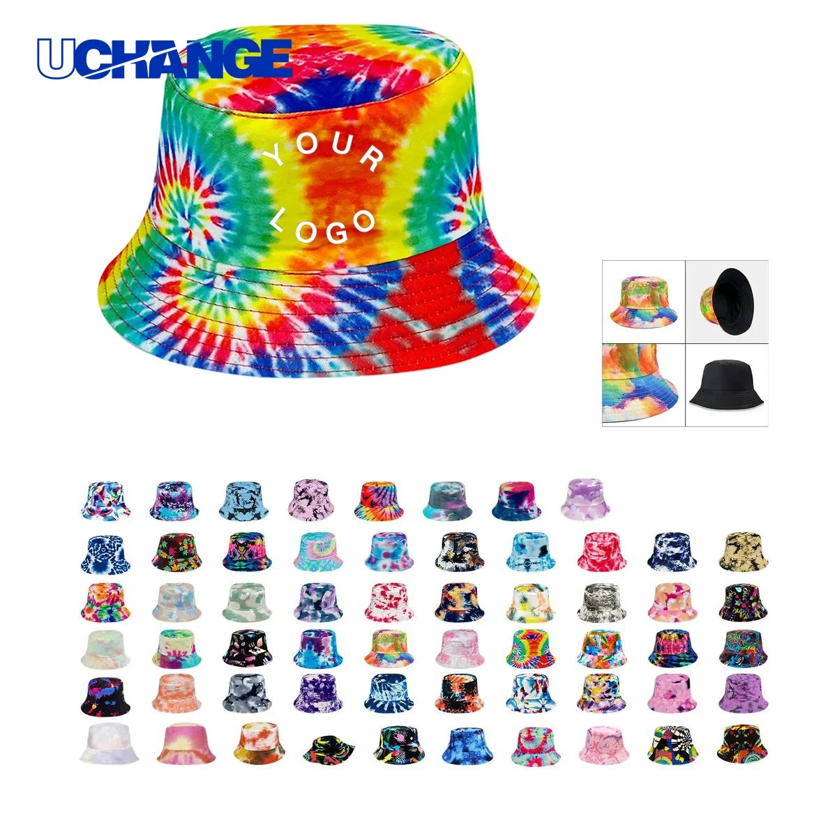 Portable Plastic Tie Dye Hat Headwear for Youth and Adults 1
