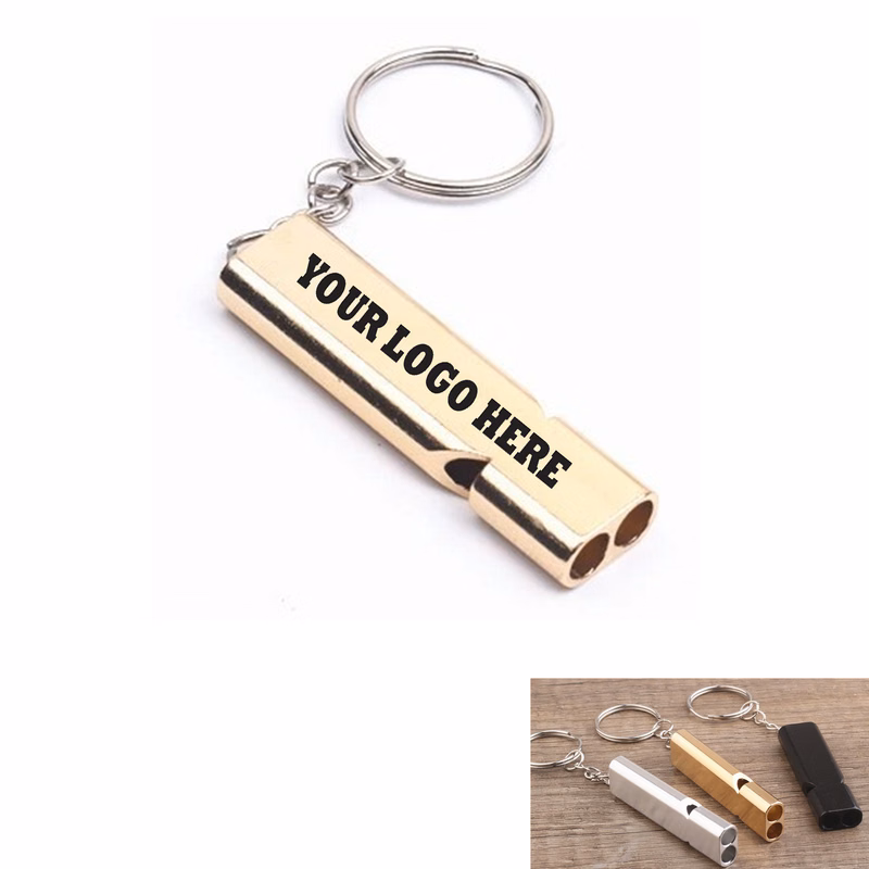 Quick-Alert Safety Whistle With Keychain