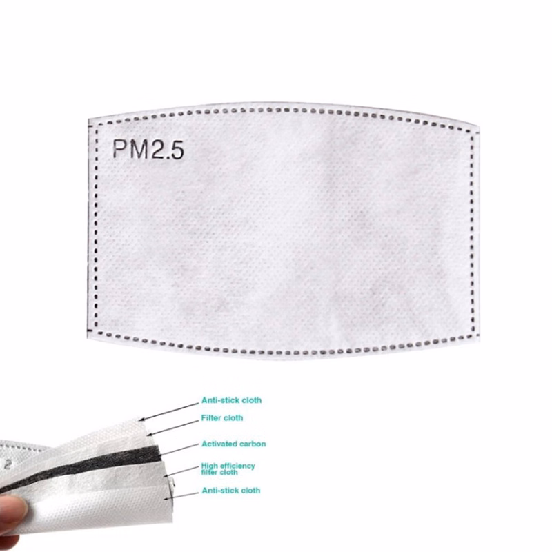 PM2.5 Activated Carbon Filter Replaceable Anti Haze Filter Paper For Mask