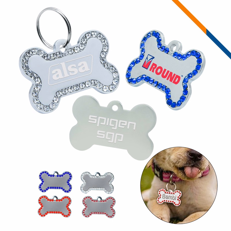 Glitter Bone Tags