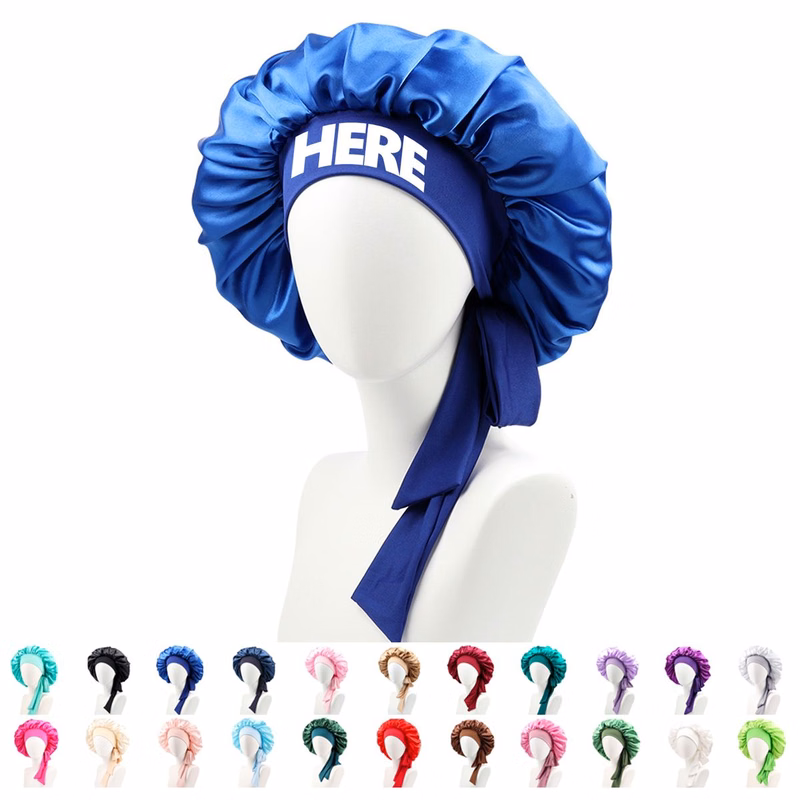 Solid Color Satin Hair Bonnet