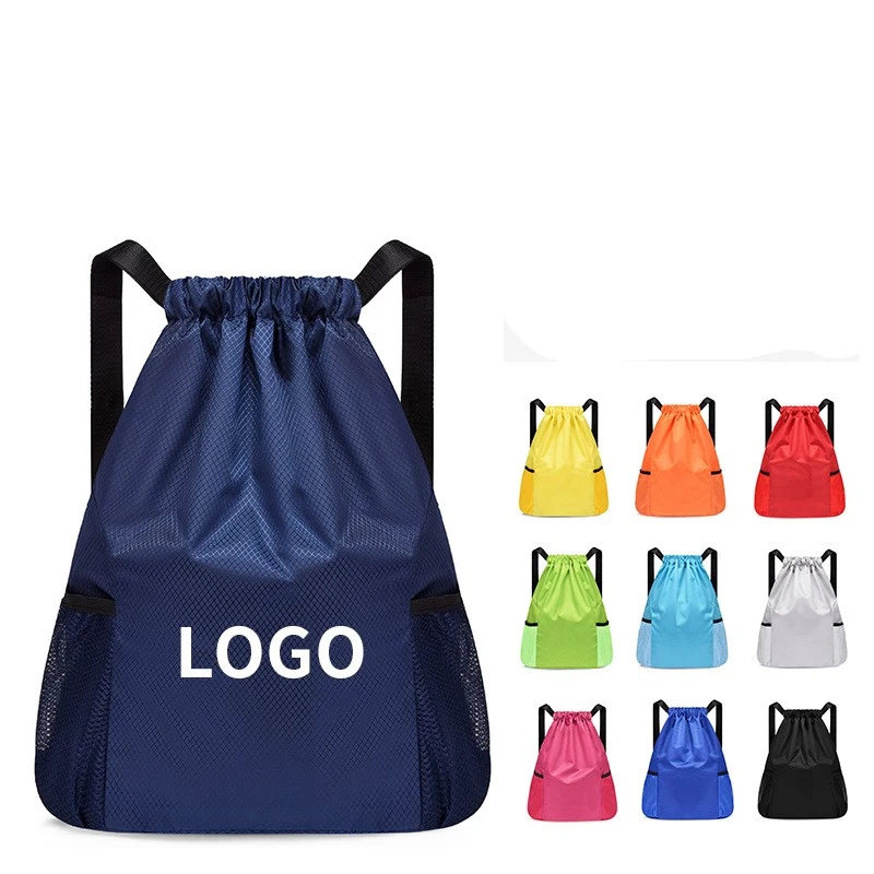Custom Logo Lightweight Waterproof Basketball Drawstring Back Packs Sports Fitness Drawstring Backpa 1