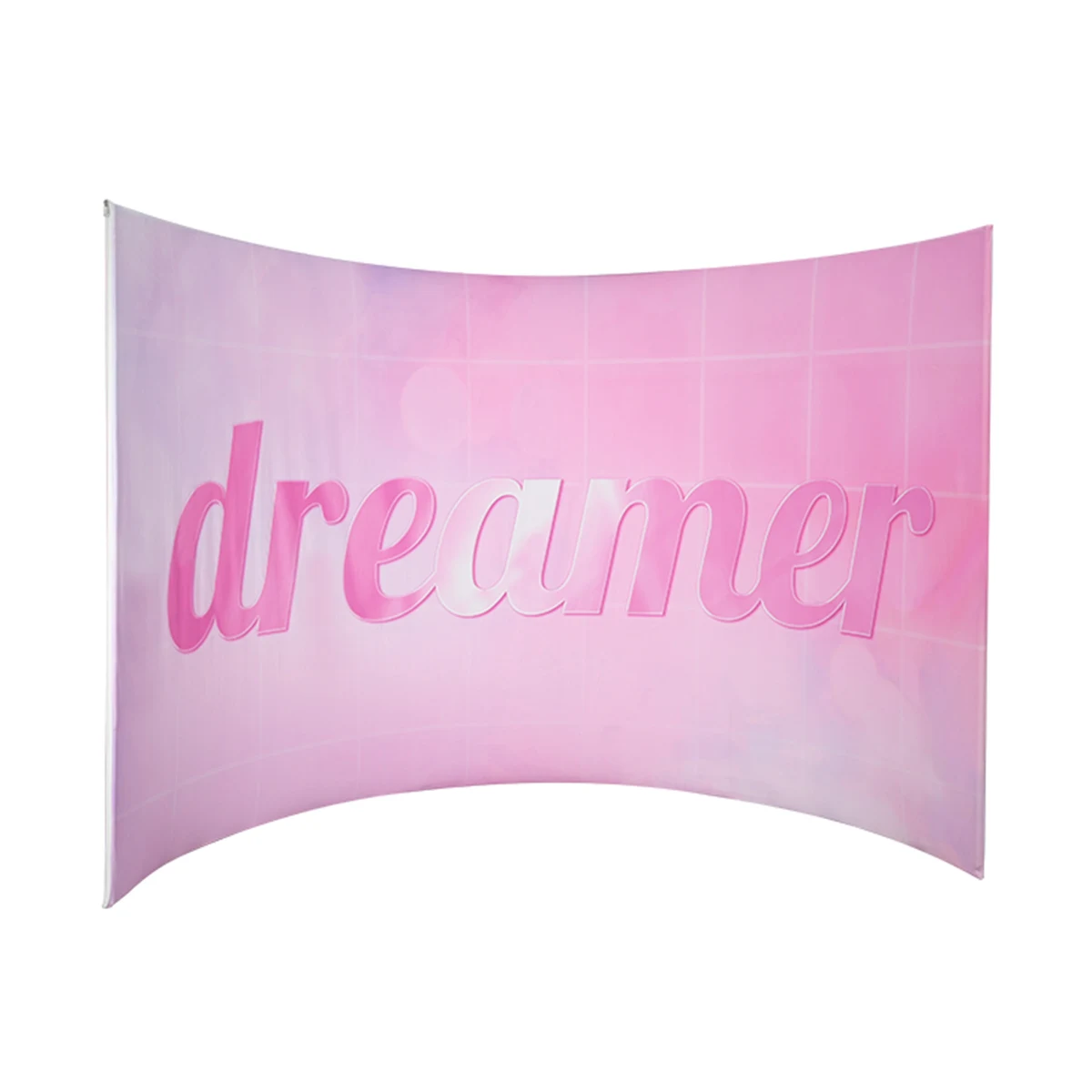 8ft C-Shaped Display Wall - Fabric Only - 1 Side Imprint 1