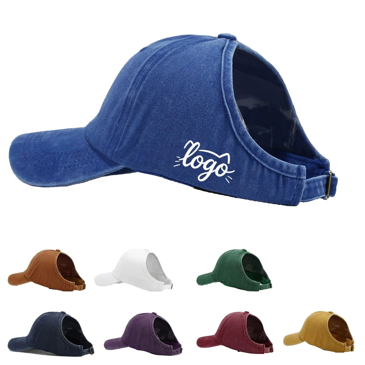 Breathable Ponytail Hat for Summer Sun Protection 1