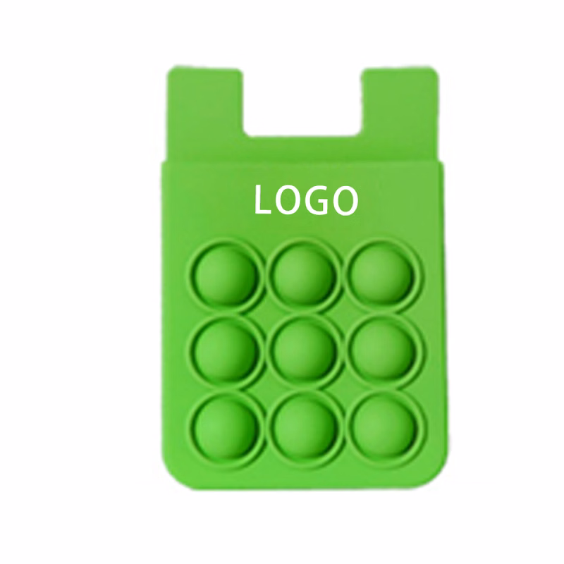 Silicone pressure-reducing bubble cardholder