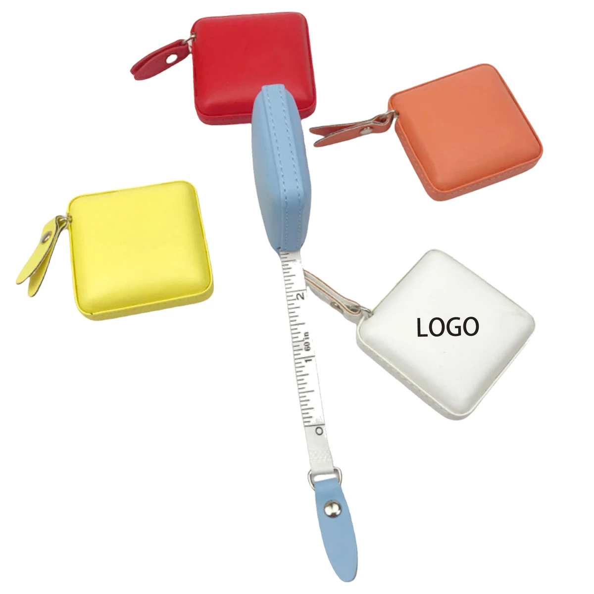 Square Sewing Fabric Cloth Waist Small Tape Measure 1