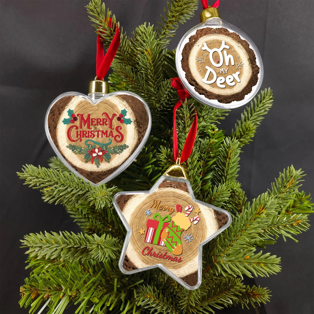 Holiday Design MDF Full Color Clear Ornament 1