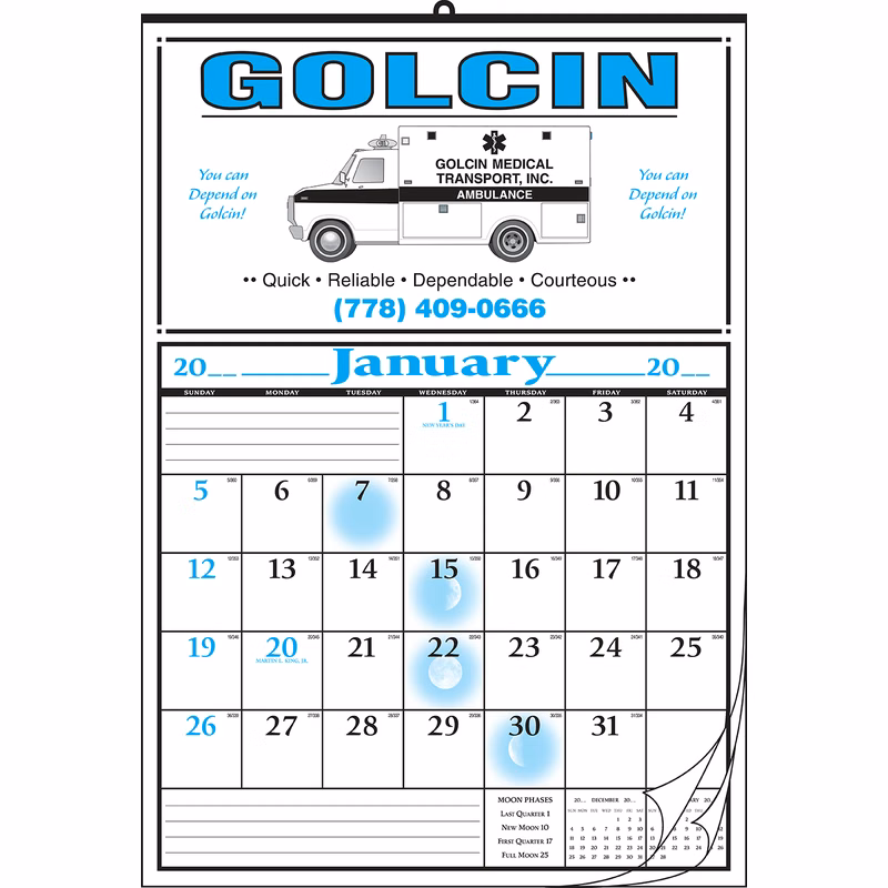 Style 5 12-Sheet Calendar