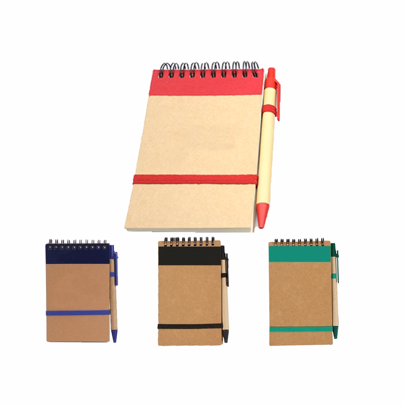 A6 Notebook With Pen And Kraft Paper Cover