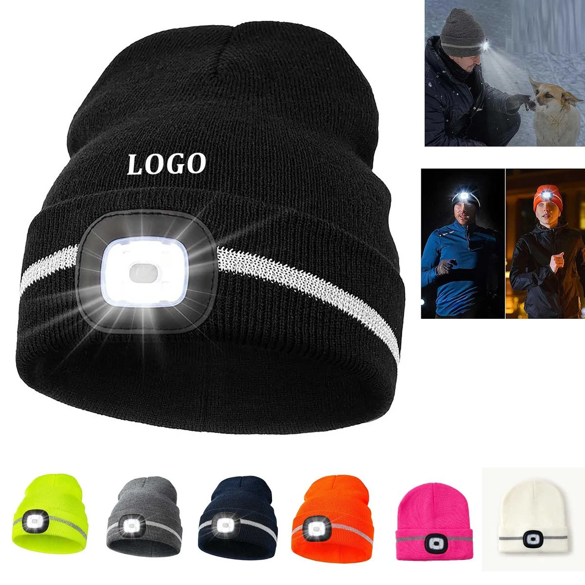 LED Light Beanie Hats for Men and Women 1
