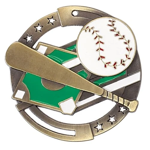 Baseball M3XL Die Cast Medal - 2-3/4" 1