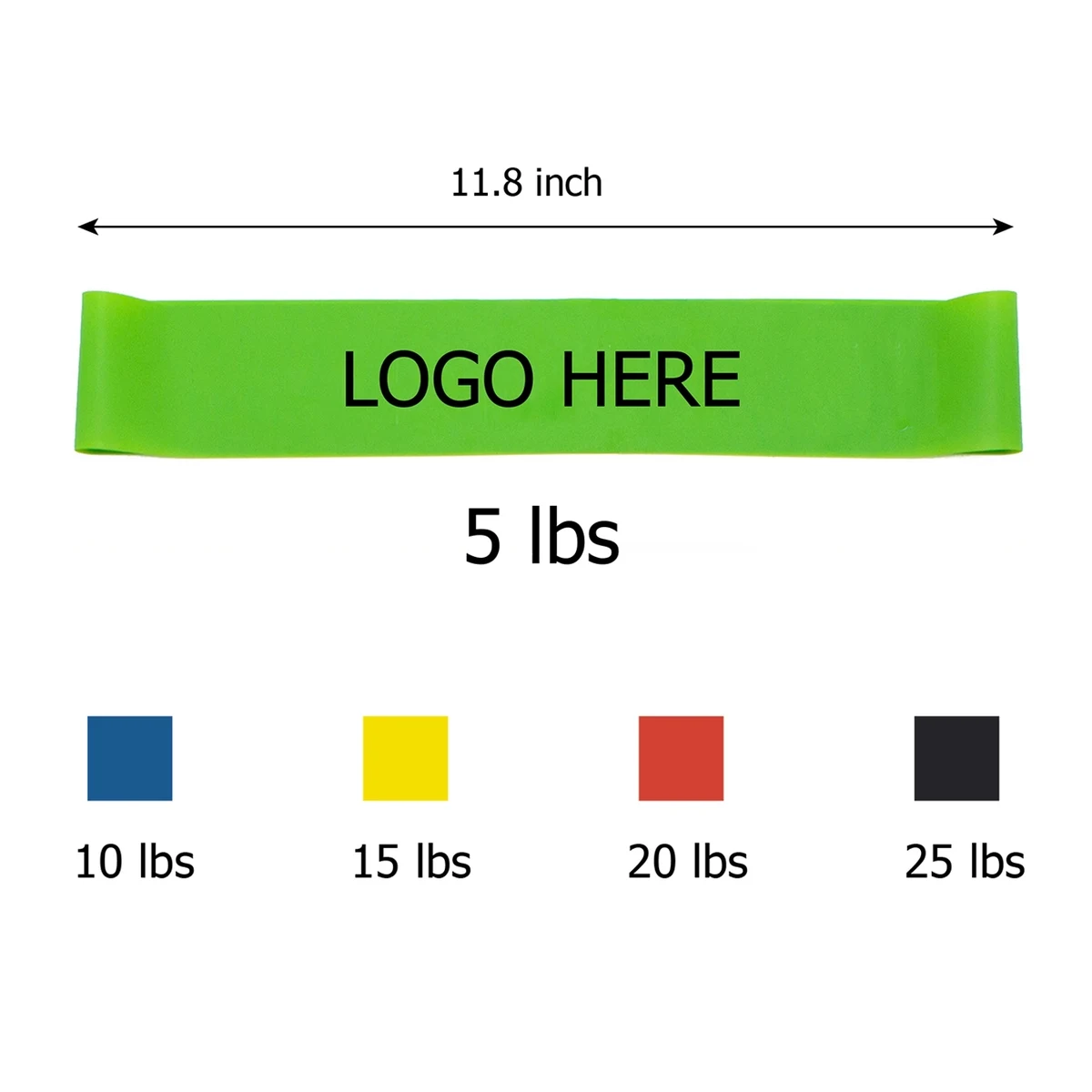 Resistance Exercise Band 5lbs MOQ 50PCS 1