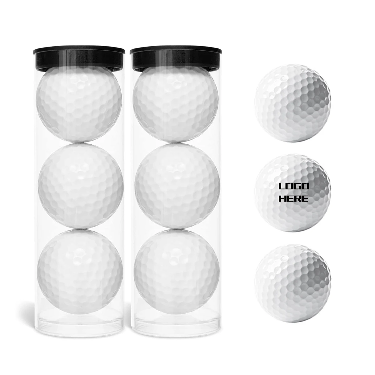Pack of 3 Custom Golf Balls 1