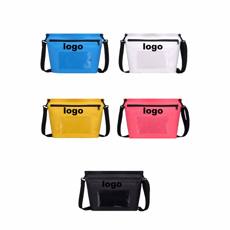 Waterproof zipper bag for swimming and rafting