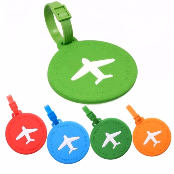 Round Soft PVC Luggage Tag