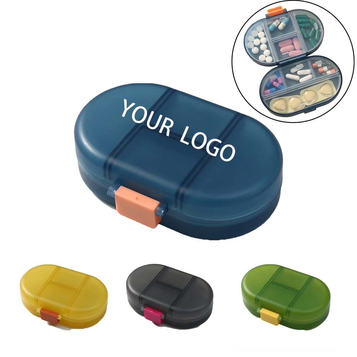 MOQ 20 PCS Portable Weekly Pill Organizer 1