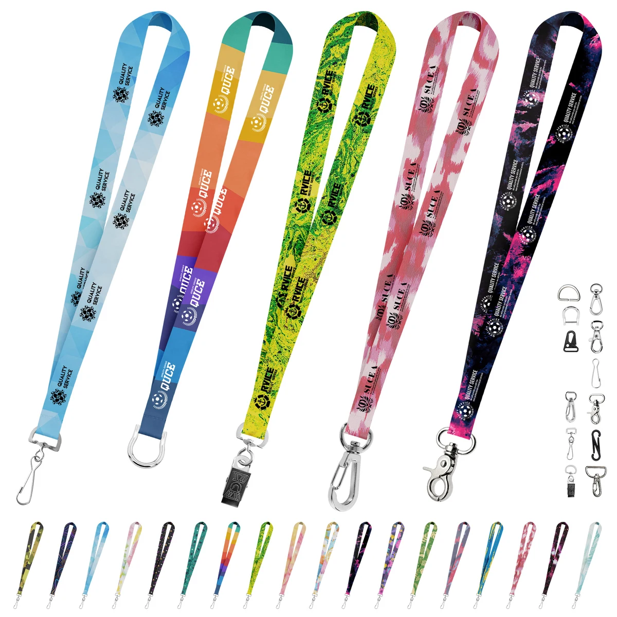 3/4'' Full Color Sublimated Lanyard With Metal J Hook 1