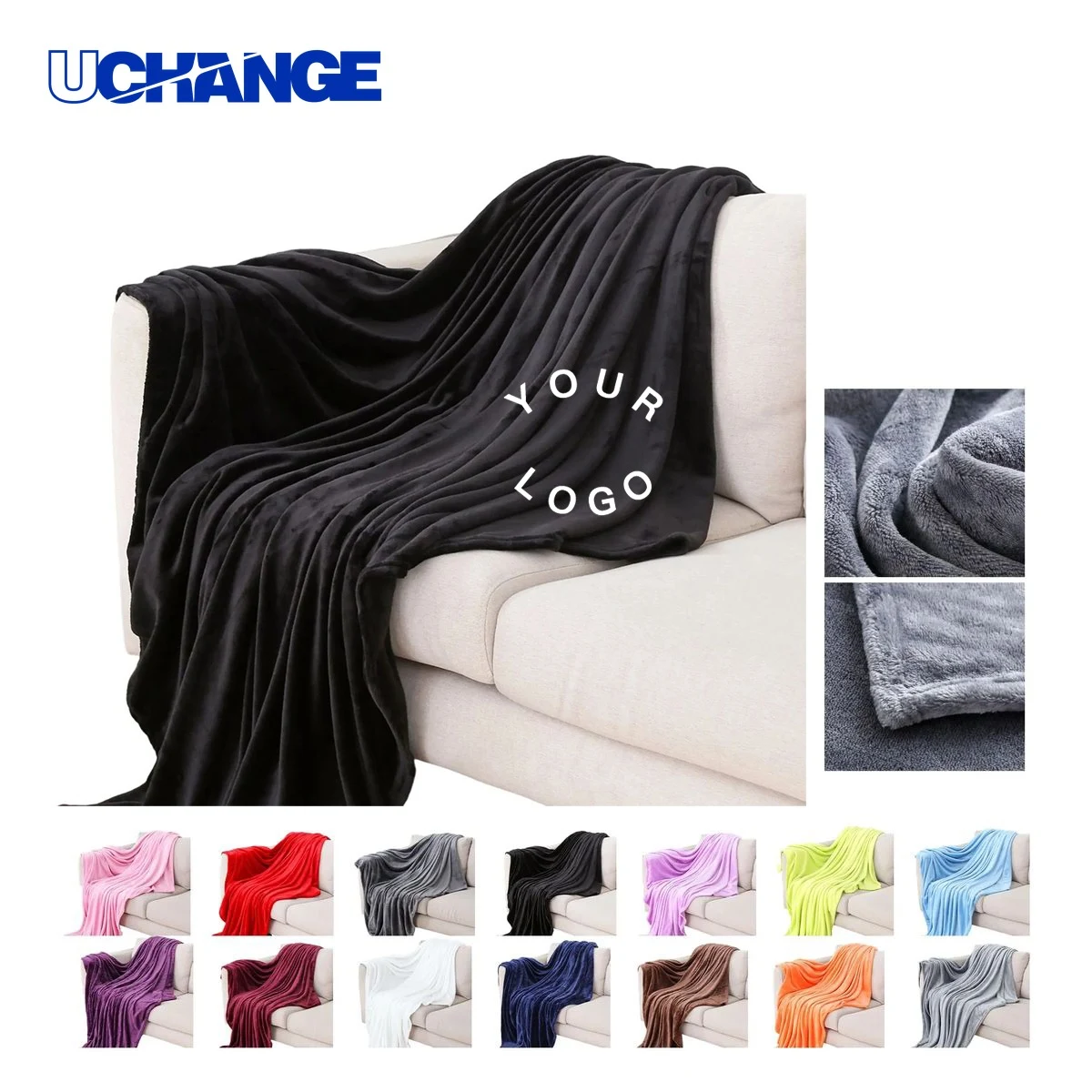 Microfiber Flannel Blanket Throw 39 x 55 Inch 1
