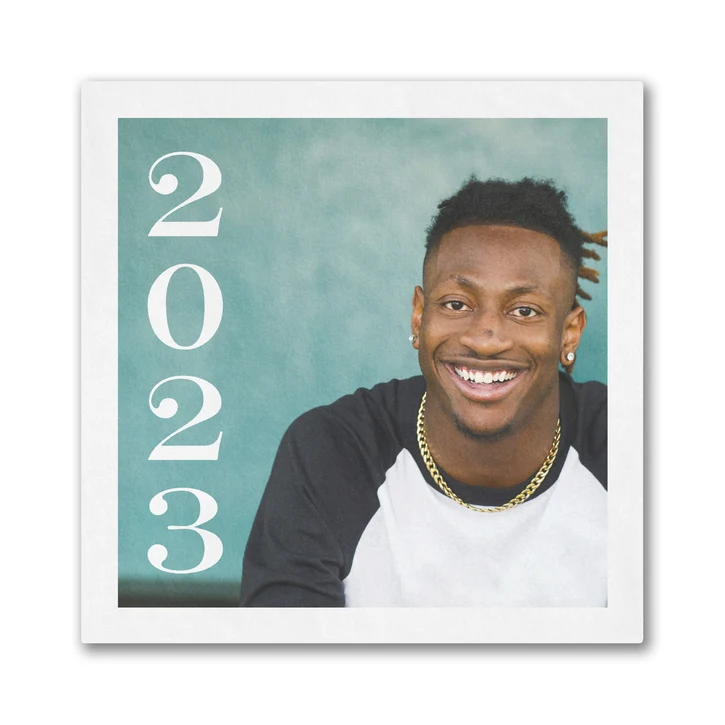 Stacked Year Beverage Napkin 1