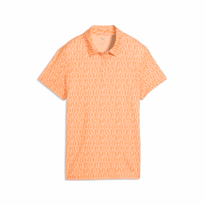 PUMA® Women's CLOUDSPUN Wavey Golf Polo with UPF 40 Protection
