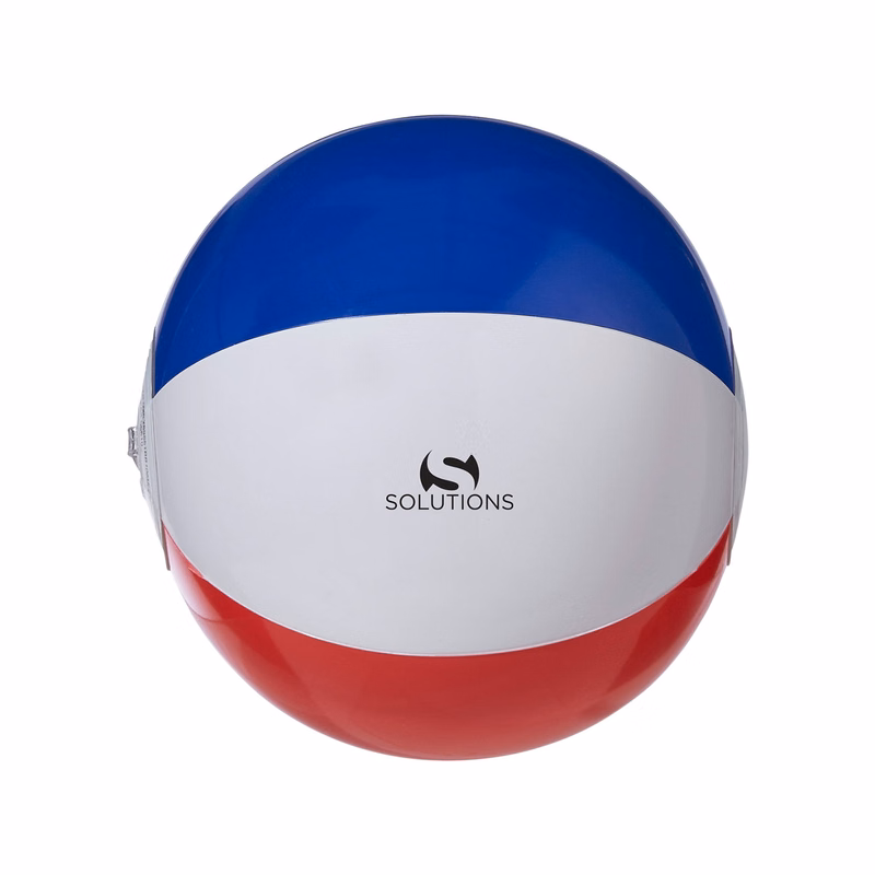 10" Patriotic Red, White And Blue Beach Ball