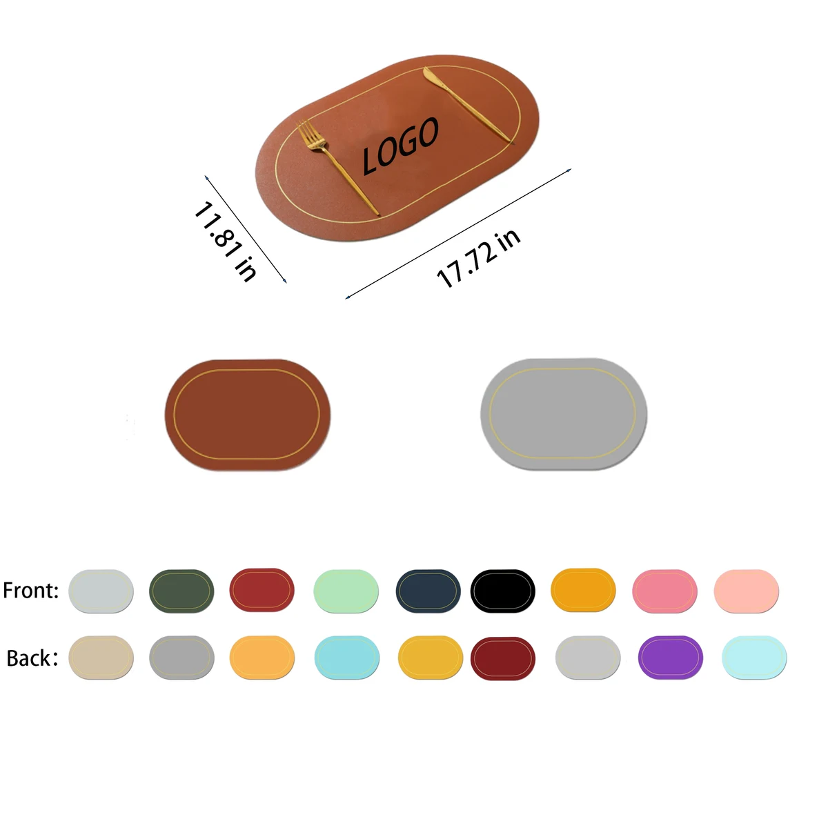 Leather Western Dining Mat 1
