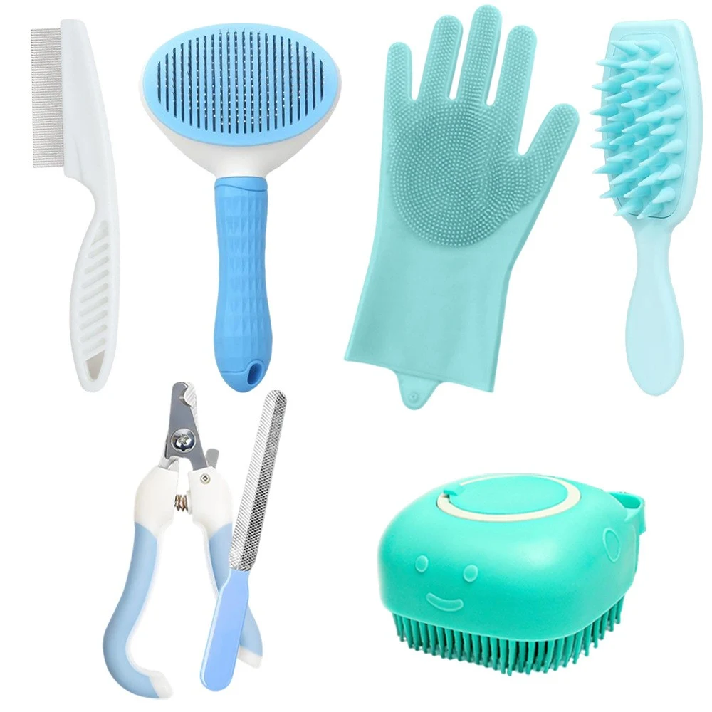 Pet Grooming Brush & Comb Set for Dogs & Cats 1