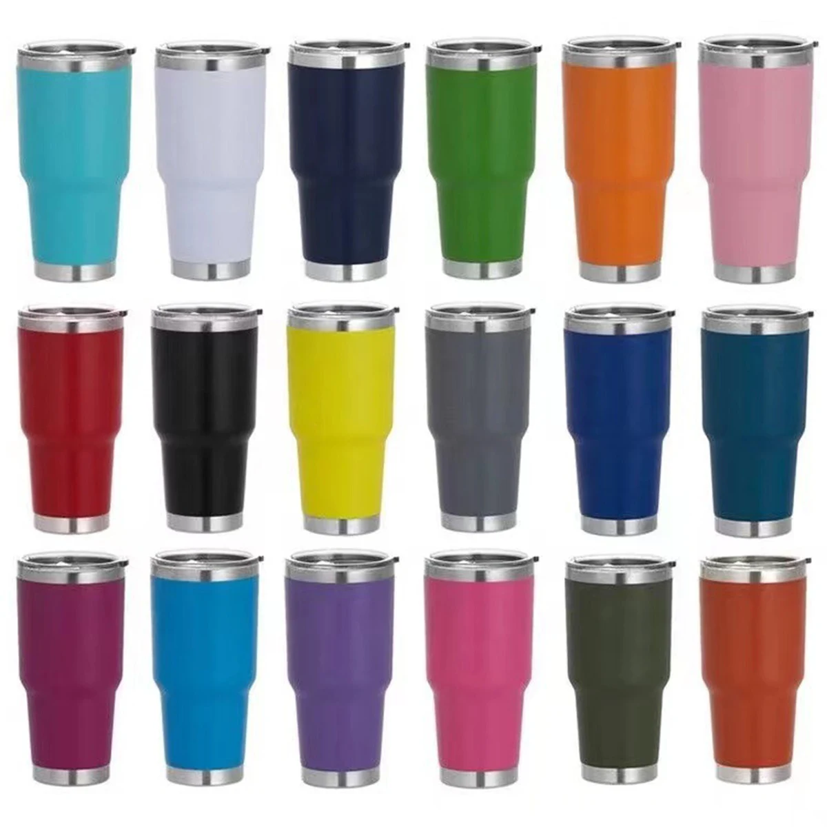 30 Oz Insulated Tumbler With Lids 1