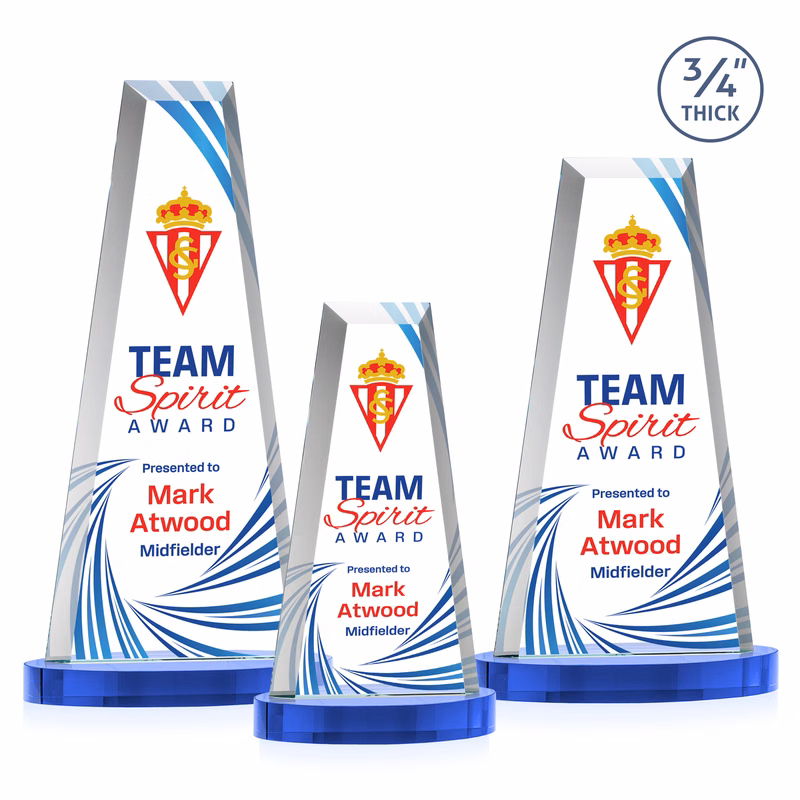 Imperial VividPrint™ Award on Alberton Base - Sky Blue
