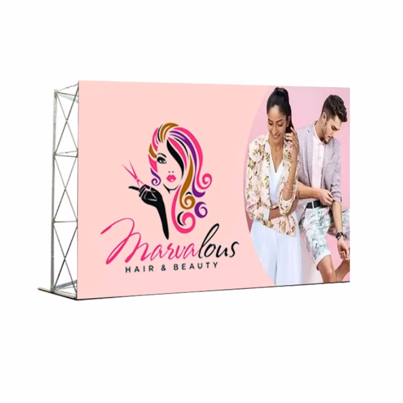 Flat Back Wall Replacement Graphic, Double-Sided Pop Up Display Wall - 10' x 8' portable wall