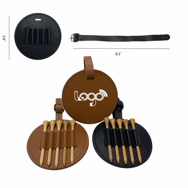 MOQ 50PCS Leather Golf Tee Holder