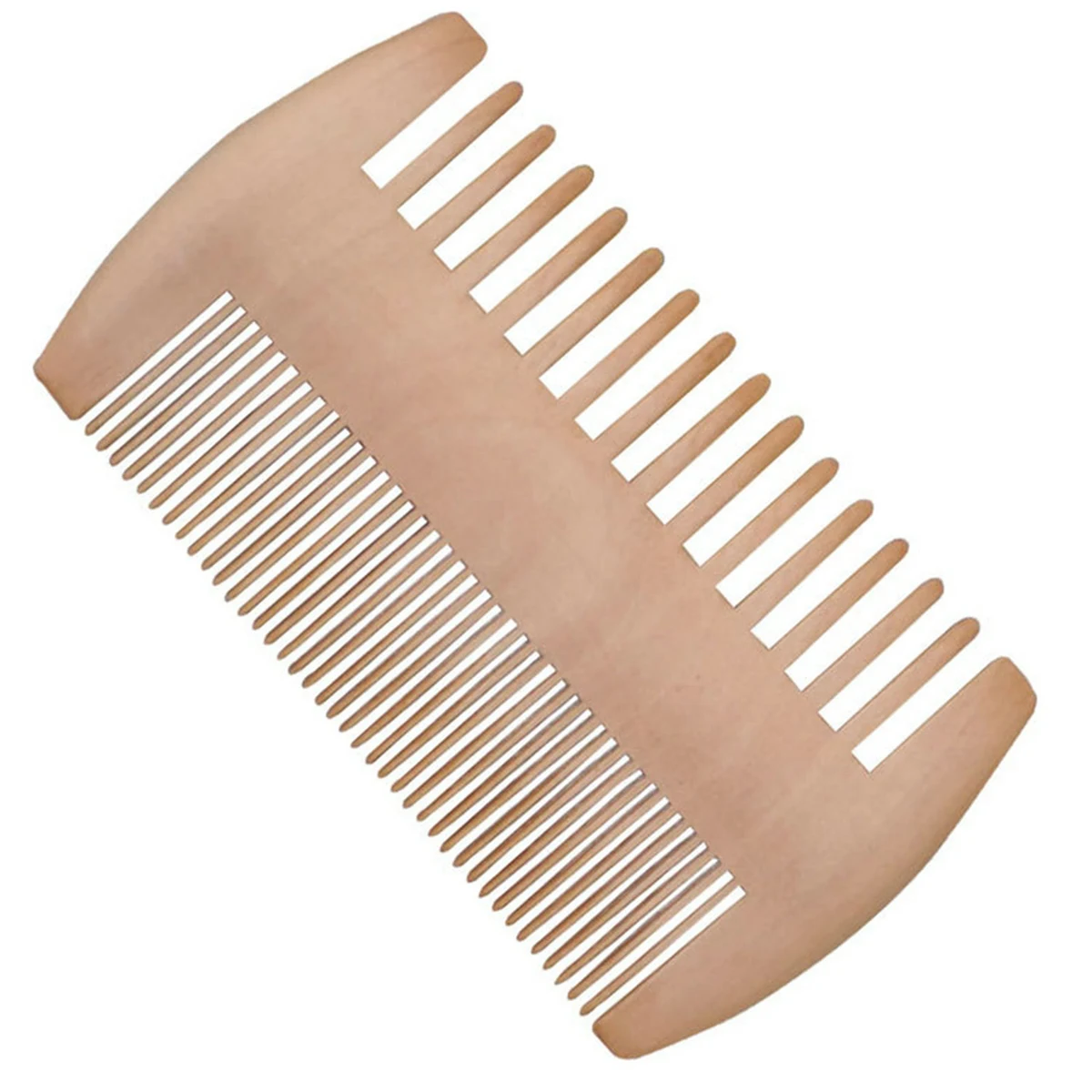 Wood Double-sided Beared Comb 1