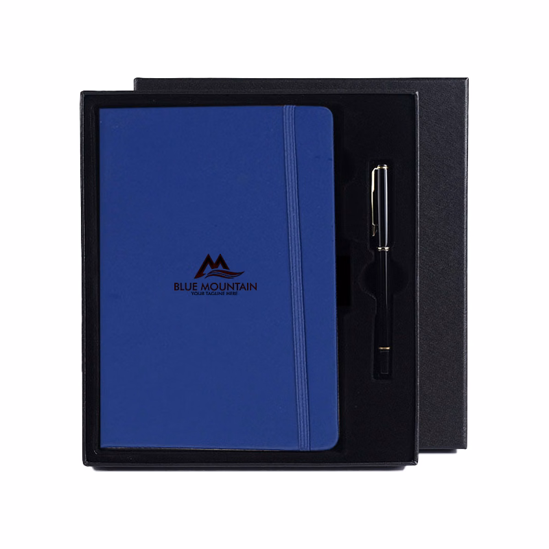 Custom Logo Notebook & Pen Corporate 2 Piece Gift Set