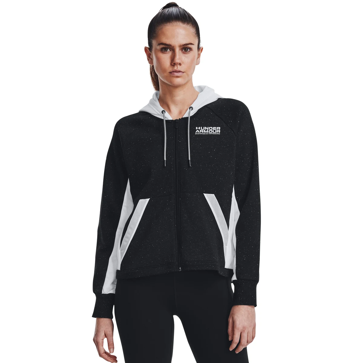 Women's UA Rival Full-Zip Hoodie, custom hoodie or sweatshirt with logo imprint 1