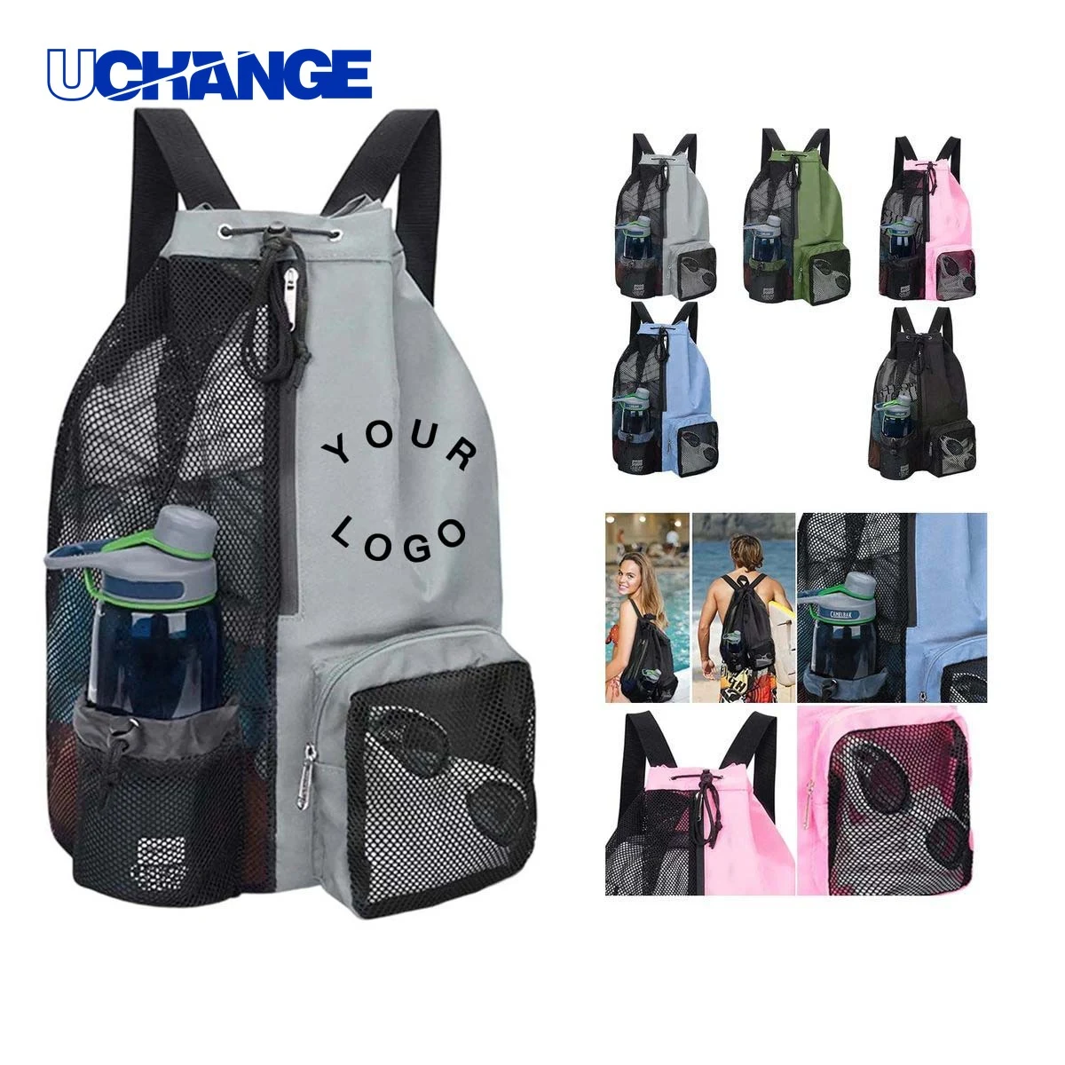 Drawstring Backpack with Wide Shoulder Straps for Comfort 1