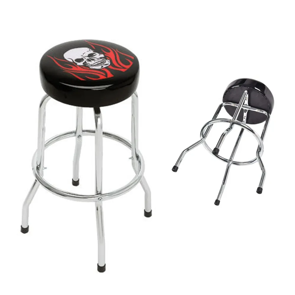 Backless Stool W/Printed Seat Top 1