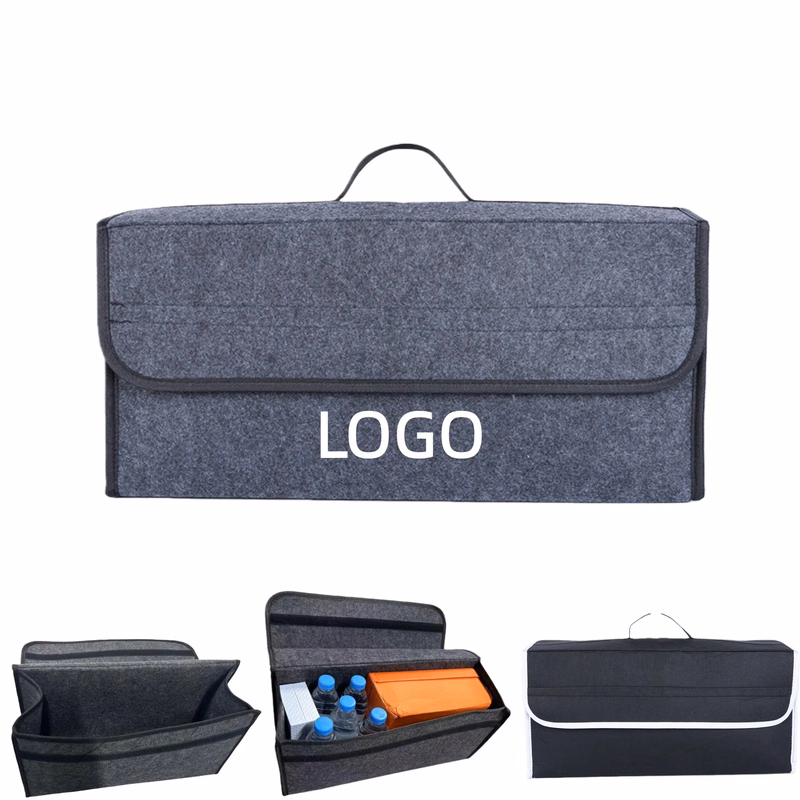 Felt Fabric Car Trunk Organizer Box Folding Storage Bin