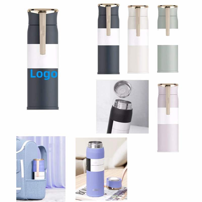 15oz Vacuum Stainless Steel Insulated Cups With Handle Strap