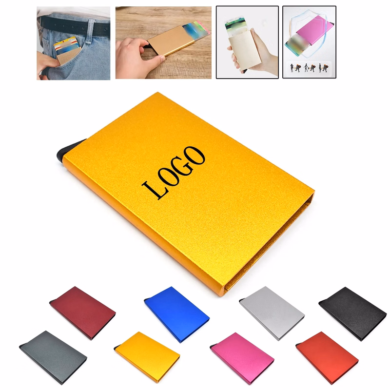 Aluminum Alloy Credit Card Holder Storage Box
