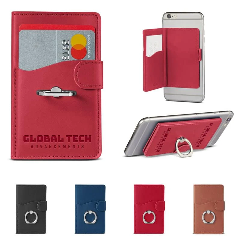 Mobile Phone Pocket with Metal Ring and Stand 1