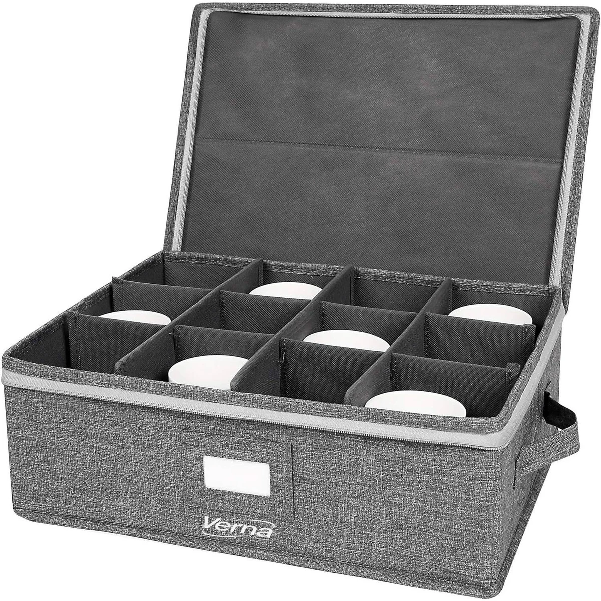Foldable Oxford Cup Storage Box w/ Handles 1
