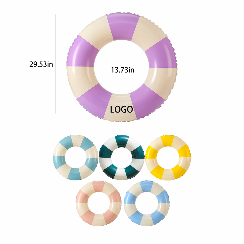 PVC Thickened Adult Fashion Swimming Ring