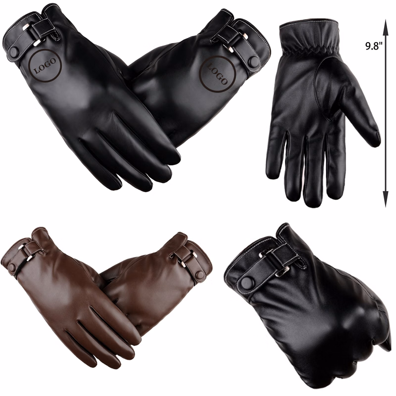 Flexible Winter Thermal Leather Gloves