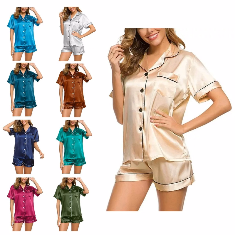 Women's Silk Satin Pajama Home Wear
