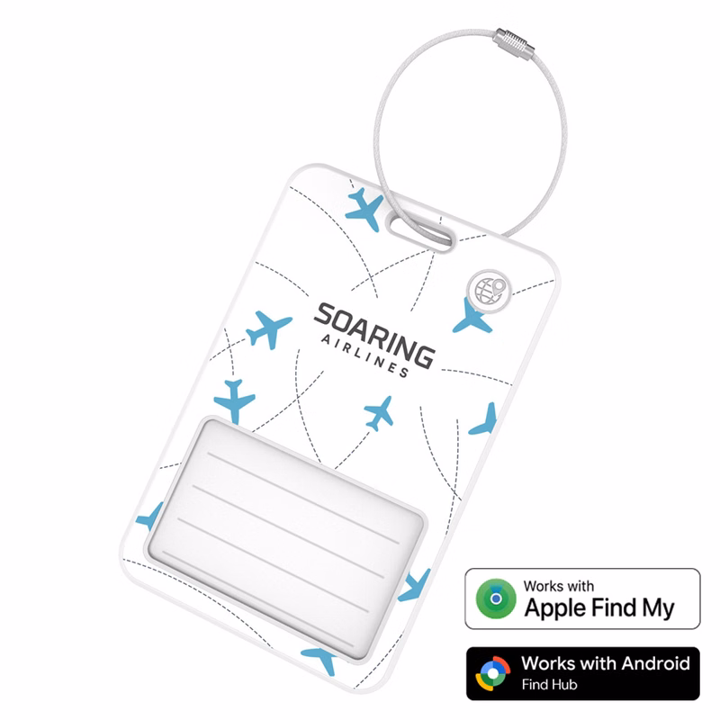 PowerTag Card ID: Bluetooth Luggage Tag optimized for Apple and Android devices