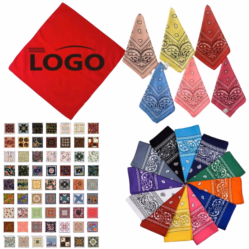 MOQ 10 Polyester Cotton Paisley Bandana