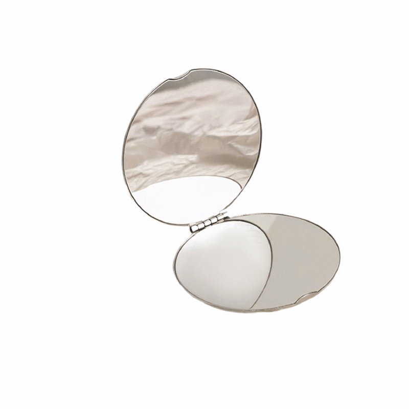 Stainless Steel Folding Compact Makeup Mirror